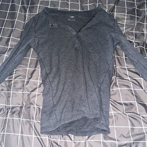 Aerie Button up waffle shirt